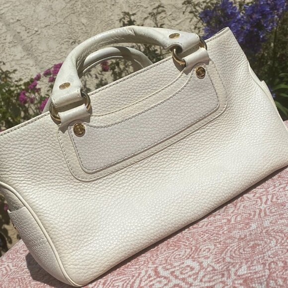 CELINE handbags Boogie Bag white leather gold hardware Authentic GUC - Picture 2 of 14